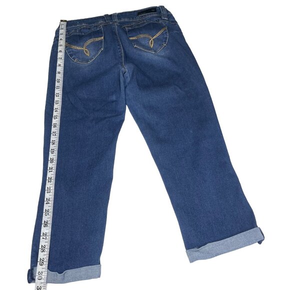 WannaBettaButt?‎ Womens Jeans Size 11 Dark Wash Denim Slimming Fit Stretch Pants - Picture 5 of 10